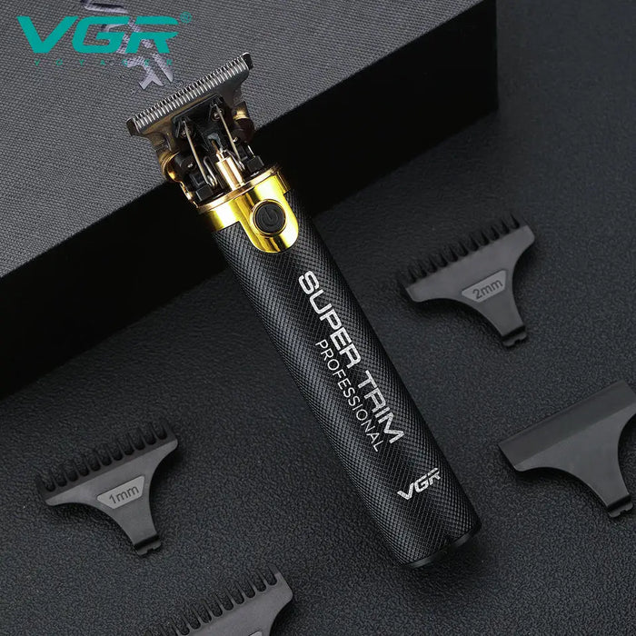 Original VGR Professional USB Electric Hair Trimmer Rechargeable Barber Cordless Hair Clippers For Men Haircut Machine