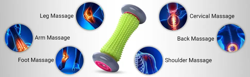 Foot Massager Massage Roller Yoga Massage Ball Plantar Fascia Roller Muscle Relaxation for Sport Fitness Balls Body Exercise Set