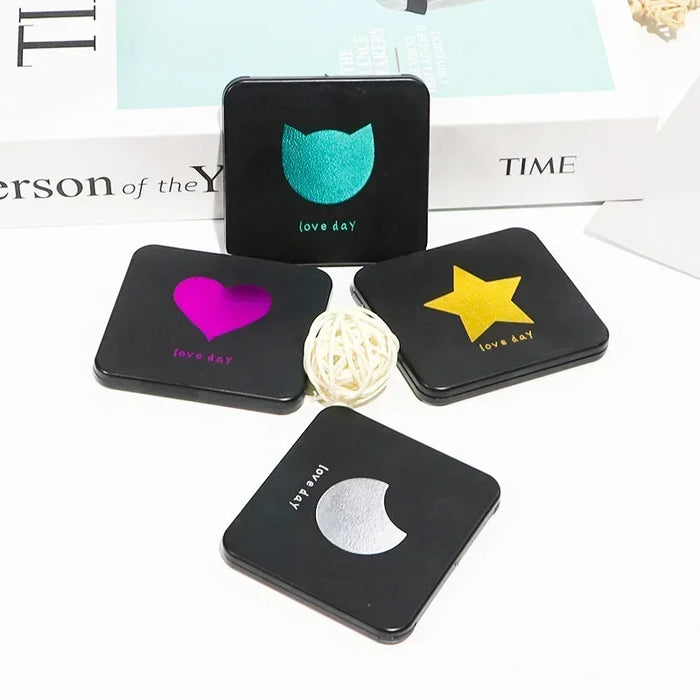 Foldable Makeup Mirror Mini Square Makeup Vanity Mirror Portable Hand Mirrors Double-side Compact Mirror Pocket Cosmetic Mirrors