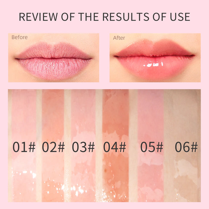 Crystal Jelly Moisturizing Lip Glow Oil Plumping Lip Gloss Waterproof Makeup Sexy Lipgloss Tinted Lip Glaze Plumper