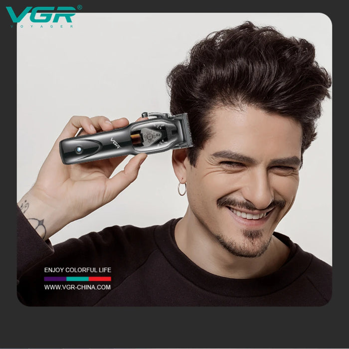 VGR Hair Clipper Professional Hair Cutting Machine Cordless Hair Trimmer Electric Barber Haircut Machine Trimmer for Men V-653