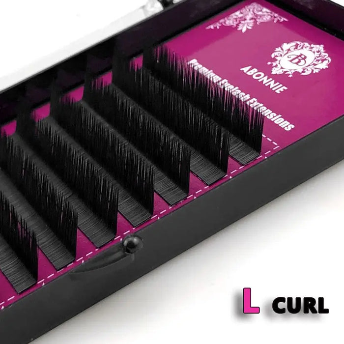 Abonnie L Curl Classic Individual Eyelashes Extensions Fluffy Volume Lashes Supply All Size Cilios L