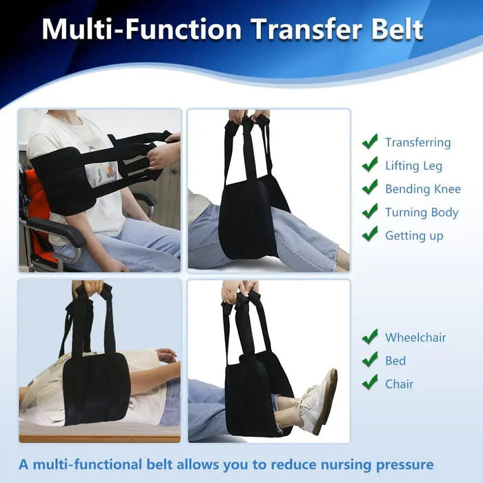 Patient Elderly Transfer Moving Belt Lift Sling Mobility Aids Auxiliary Riser Wheelchair Bed Nursing Lift Belt Medical