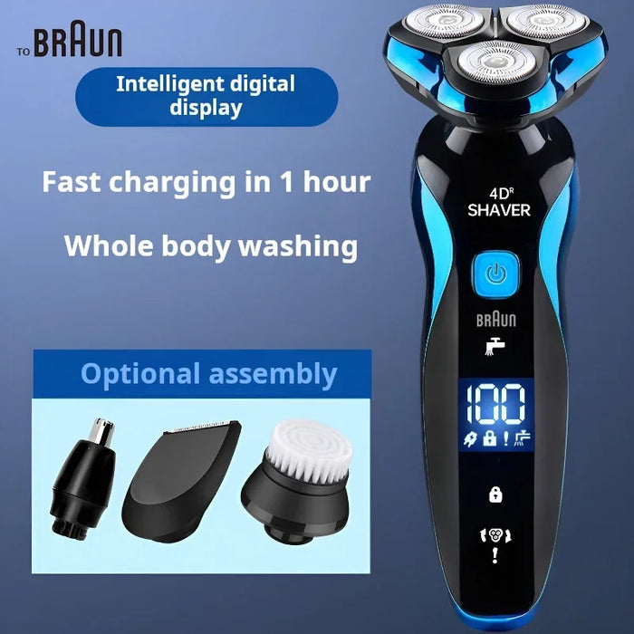 Original toBRAUN 5320s Electric Shaver 4D For Men Electric Hair Clipper USB Rechargeable Professional Hair Trimmer Hair Cutter