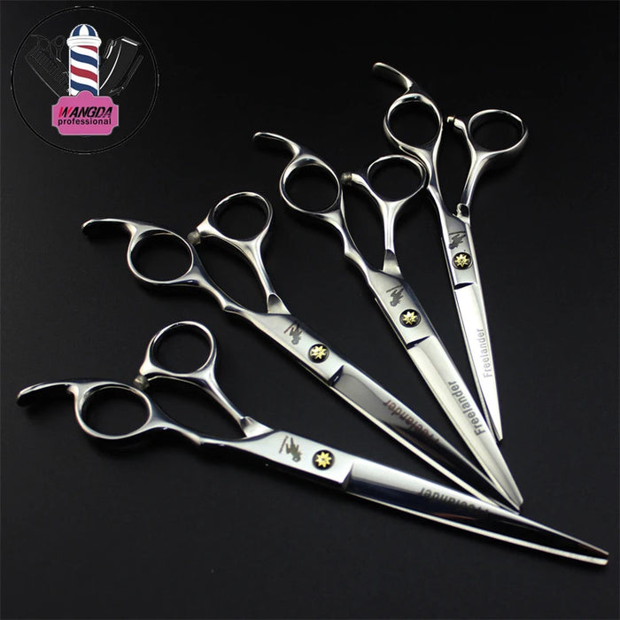 Professional Hairdressing Flat Tooth Scissors 6.0/7.0 Inch Stainless Steel Hair Scissors Salon Hairdresser Hair Cutting Tools