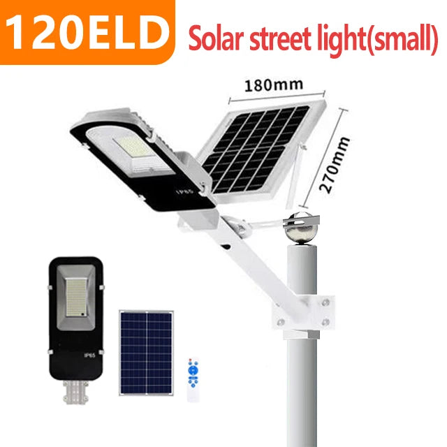 Powerful Solar Light Outdoor Solar Street Light 350/120LED 6500K IP65 Waterproof Street Light For Garage Garden Terrace