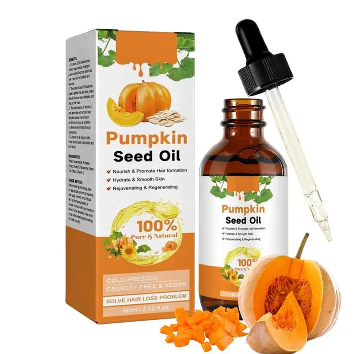 NEW 60ml Hair Growth Pumpkin Seed Oil Body Skin Nourishing Scalp Massage Health Dry Damaged Cracked Repair Nourishing