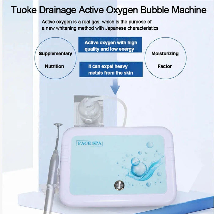 Magic Oxygen Bubble Machine Deep Clean Tender White Skin Cleansing Mites Beauty Facial Rejuvenation Japan Management Device