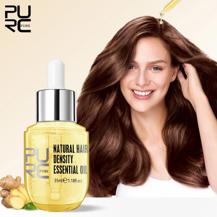 PURC Fast Hair Growth for Men Women Hair Oil Care Ginger Anti Hair Loss Scalp Treatment Grow Serum Products Beauty Health 35ml