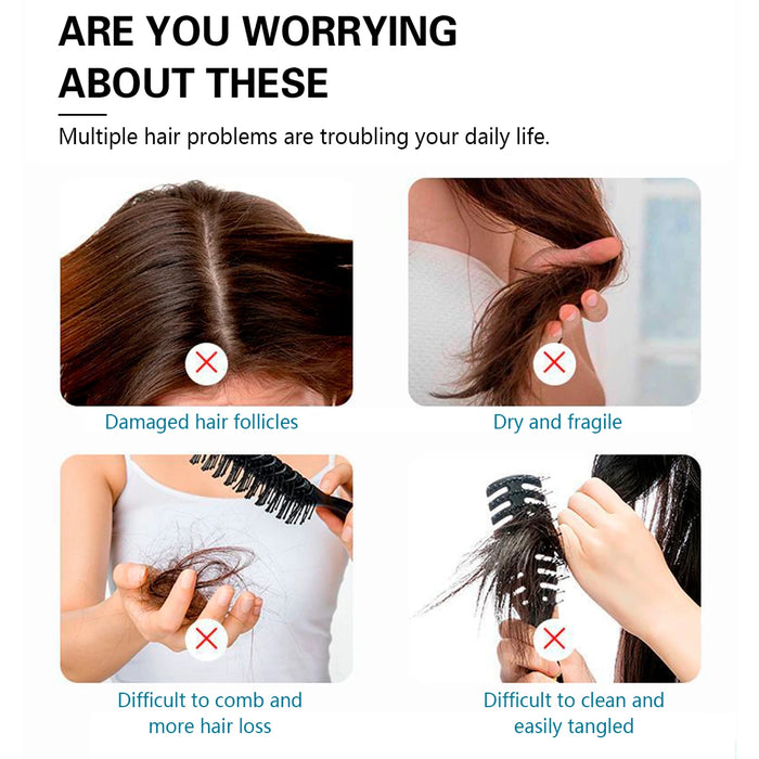 Air Cushion Comb Tangled Hair Comb Hair Brush Massage Anti-static Hollow Out Wet Curly Hair Brushes Barber Styling Tool