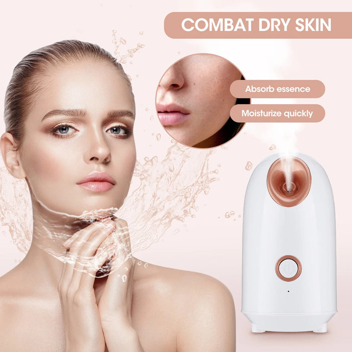 Facial Steamer Nano Ionic Hot Mist Face Steamer Home Sauna SPA Face Humidifier Atomizer for Women Men Moisturizing Unclogs Pores