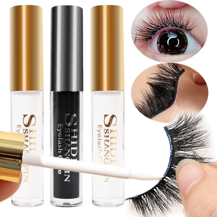 Clear Black Eyelash Glue Waterproof Fake Eyelash Extension Glue Self Adhesive Professional False Lash Multi-purpose Makeup Glue