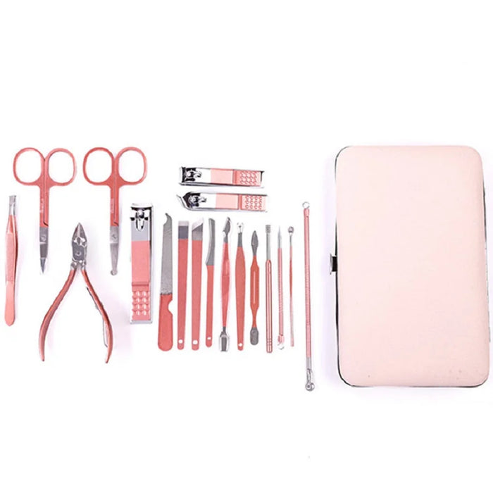 New Rose Gold& Black  Nail Scissors Set Nail Clippers Pedicure Beauty Nail Tools