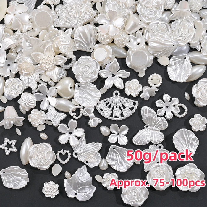 500-600pcs Bow Flower Nail Art Resin Decorations Mix Shapes Nail Charms Press on Manicure Supplies Jewelry Kawaii Accessories *&