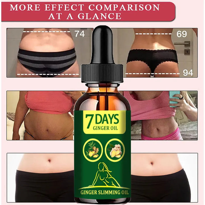 YRFKT Weight Loss Oil Dissolve Thin Leg Waist Fat Burner Break Down Fat Essential Oil Body Ginger Extract Slimming Products