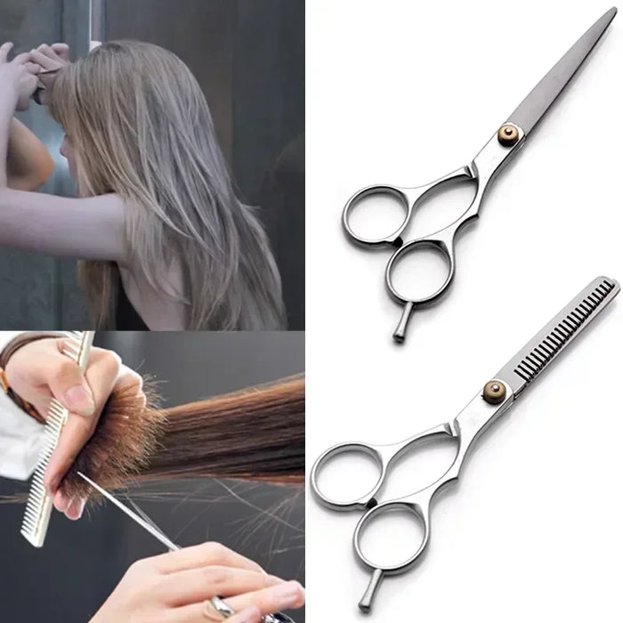 Stainless Steel Scissors for Hair Thinning and Cutting Clipper 6 inches Hairdressing Products Haircut Trim Hairs Cutting Barber