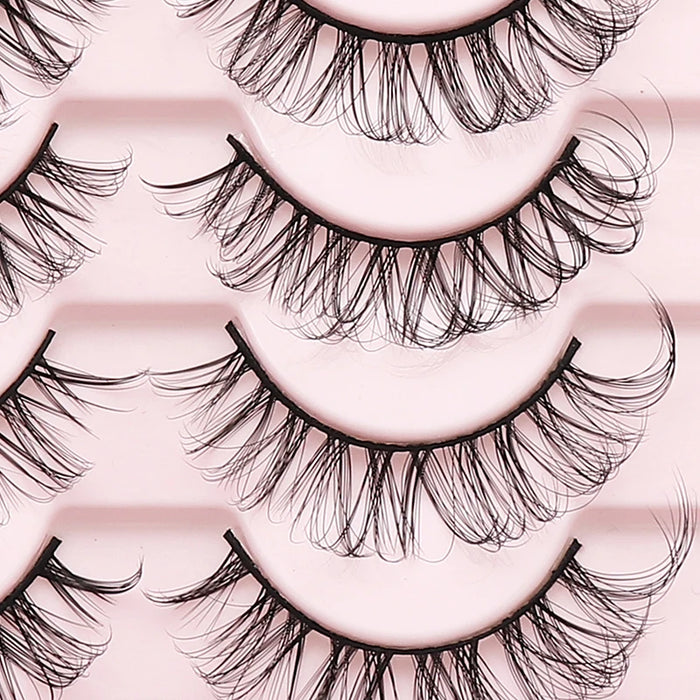 Russian Strip Lashes Makeup Lashes 25mm 3D Mink Volume Fluffy Natural False Eyelashes Thick Dramatic Mink Eyelashes Wholesale