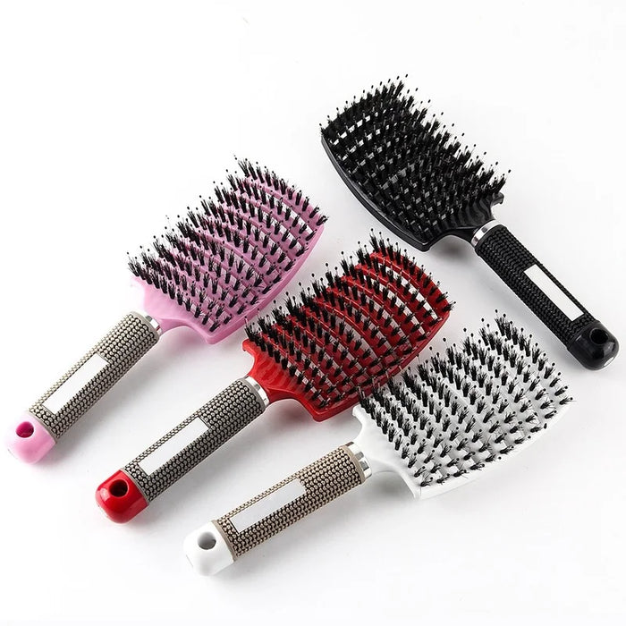 1pcsDetangle Hairbrush Women Hair Brush Massage Comb Anti Klit Brushy Haarborstel Scalp Curly Combing brushes Hairdressing Tools