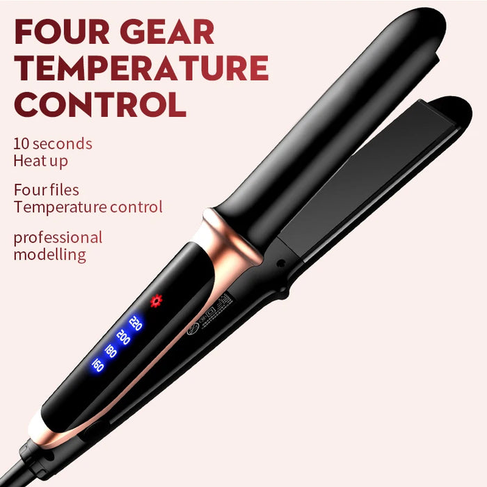 Portable Fast Heating 2 In 1 Hair Straightener Curler Mini Curling Hair Iron