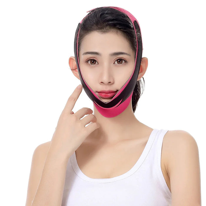 Face Slimming Bandage V Line Facial Shaper Elastic Double Chin Remover Lift Up Belt Face Massager Women Strap Skin Beauty Care