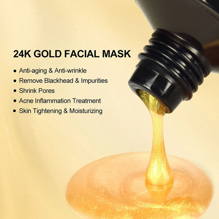 Deep Cleansing Gold Collagen Peel Off Mask Blackhead Remove Whitening Lifting Firming Skin Anti Wrinkle Golden Face Mask