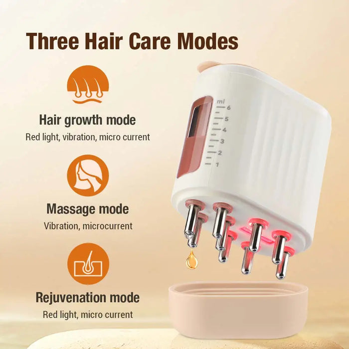 Electric Vibration Massage Comb Scalp Medicine Applicator Essential Oil Liquid Guide Comb Head Massager Brush