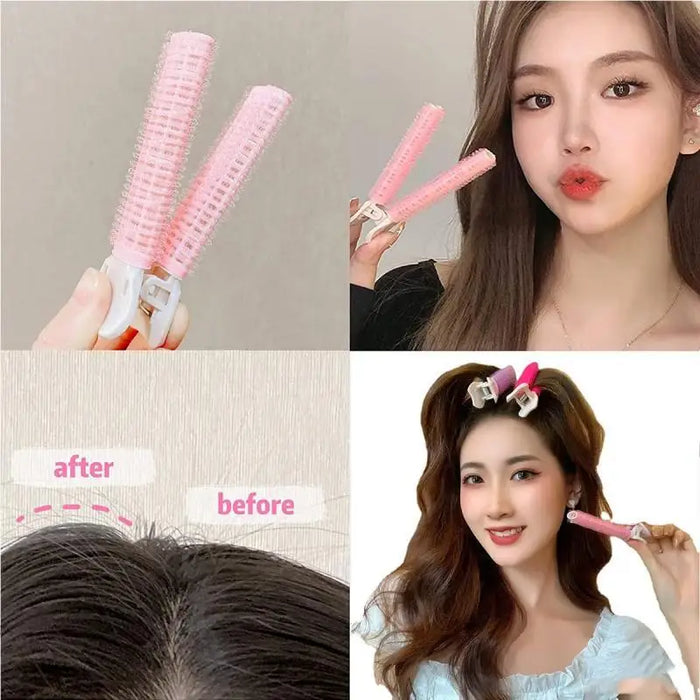 4/2/1PC Hair Root Clip Korean Fluffy Hairpin Curling Hairpin Bangs Fixed Shape Geometric Exquisite Hair Accessories Perm Iron