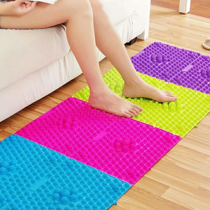 Reflexology Foot Massage Pad Cushion Pillow Yoga Spike Mat Anti-stress Blood Circulation Plate Mat Massager Toe Pressure Plate