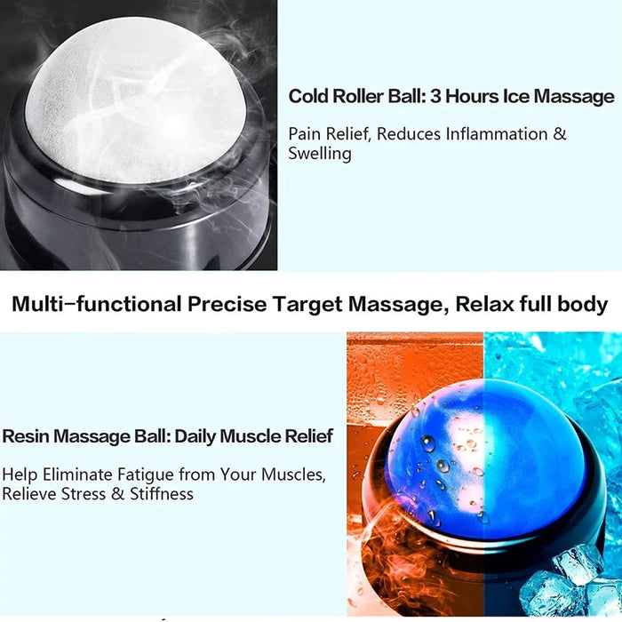 New Massage Roller Ball Deep Tissue Roller Suction Cup Self Back Massager Mountable Muscle Pain Relief Waist Hip Relaxer Stress