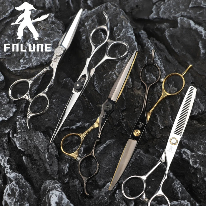 Fnlune 6.0 Professional Hairdressing Scissors Salon Barber Accessories Haircut Machine Thinning Shear Hairdresser'S Scissors