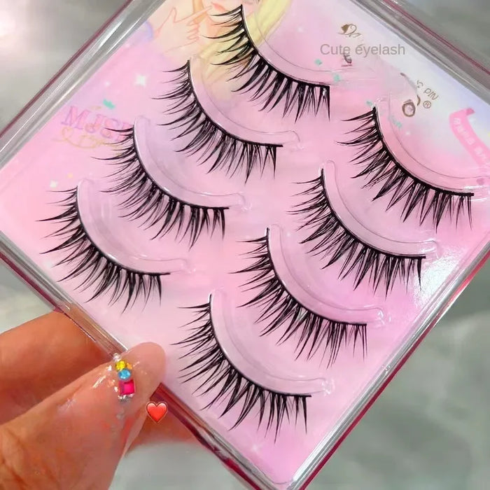 New Manga Lashes Wheat Eyelash Clusters Natural False Eyelashes Thick Fake Eyelashes Eyelashes Extensions Daily Makeup