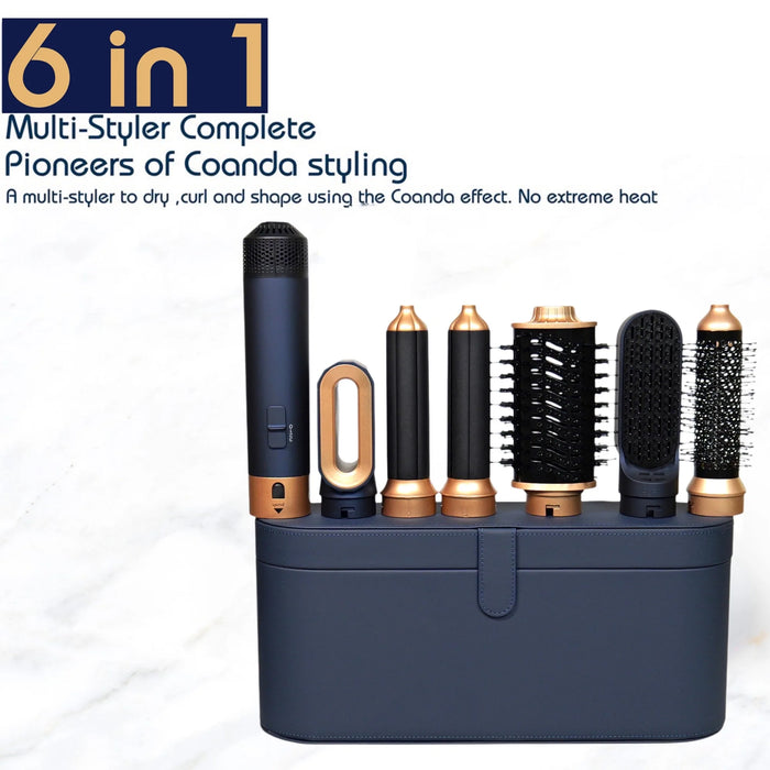 New Hair Dryer 6 in1 Multi Hair Styler Curling Iron Hair Straightener With Hair Brush Hairdryer For Hair Dryer Hair Multi Styler