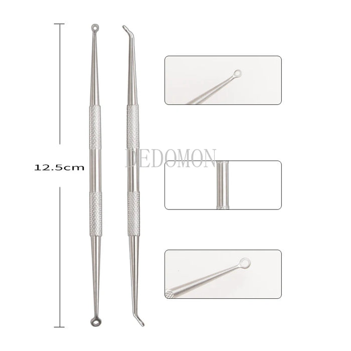 Professional Ultra-fine Acne Blackhead Removal Tweezers Beauty Salon Pimples Needles Deep Cleaner Clip Face Skin Care Tool