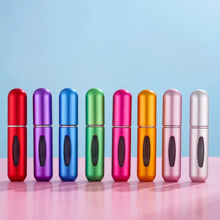 10ml 5ml Mini Portable Perfume Spray Aluminium Travel Self-Pumping Dispenser Bottle Bottom Direct Fill Jar Cosmetic Empty Tool