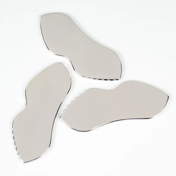 Stainless Gua Sha Tools Steel Scraping Massage Tool Facial Massage Tools for Relaxing Soft Tissue, Reduce Head, Neck, Back Pain