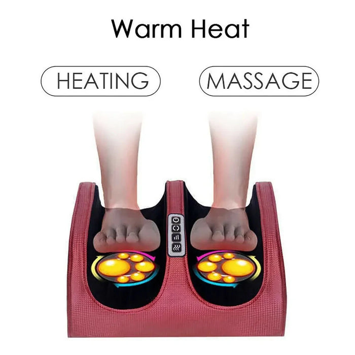 Infrared Heating Electric Foot Massage Shiatsu Relax Body Massager Heat Deep Muscles Kneading Roller Salud Relaxation Therapy