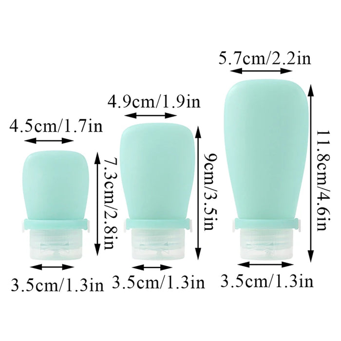 Portable Silicone Travel Bottle Cosmetic Storage Refillable Lotion Bottle Leakproof Shampoo Container Squeeze Tube Empty Bottle