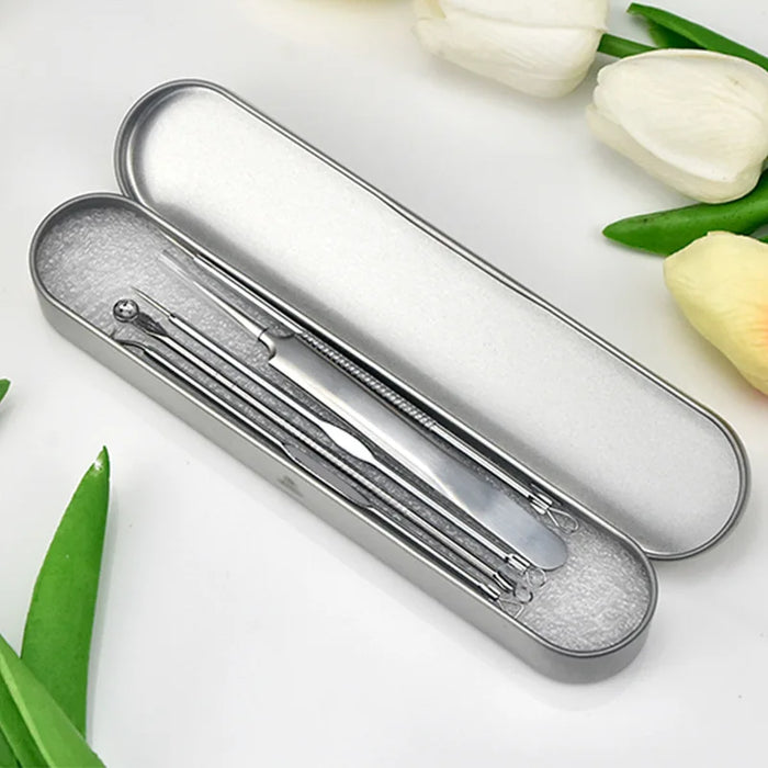 Professional Ultra-fine Acne Blackhead Removal Tweezers Beauty Salon Pimples Needles Deep Cleaner Clip Face Skin Care Tool