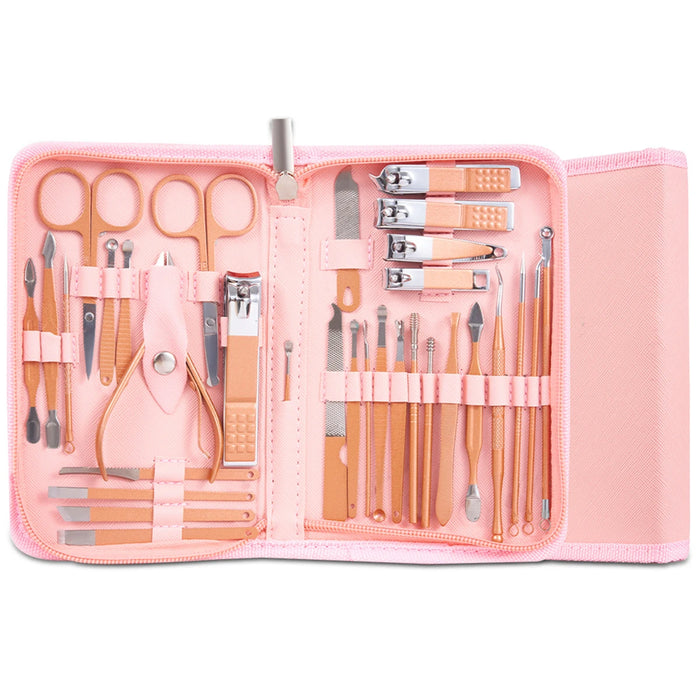 Manicure Set Pedicure Nail Clippers Set 7/32pcs Professional Grooming Tools Including Facial Fingernails and Toenails Nail Care