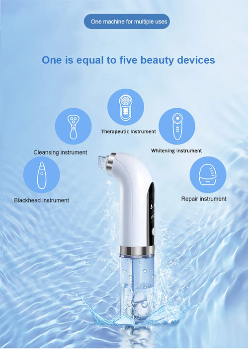 Blackhead Remover Pore Vacuum Face Cleaner Electric Pimple Black Head Removal USB Rechargeable Water Cycle Facial Cleaning Tools