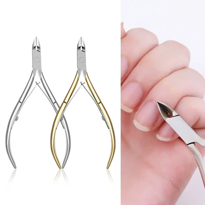 Stainless Steel Cuticle Nail Nipper Professional Nail Clippers Manicure Pedicure Care Trim Plier Cutter Nail Art Scissors Tools