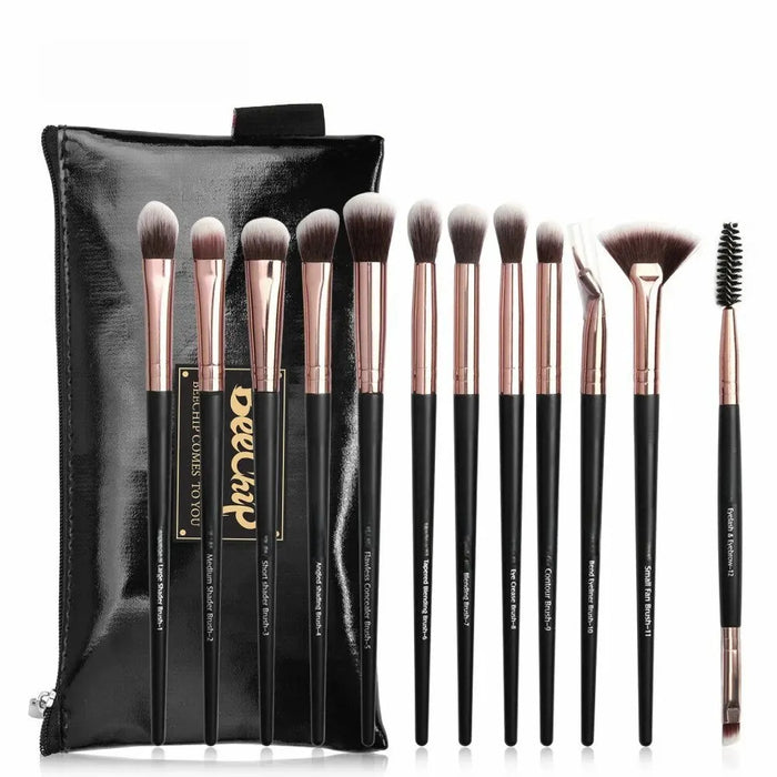 12pcs Eye Makeup Brush Sets Makeup Tools Eye Shadow Brush Concealer Brush Blending Brush Lip Brush For Makeup Beginner