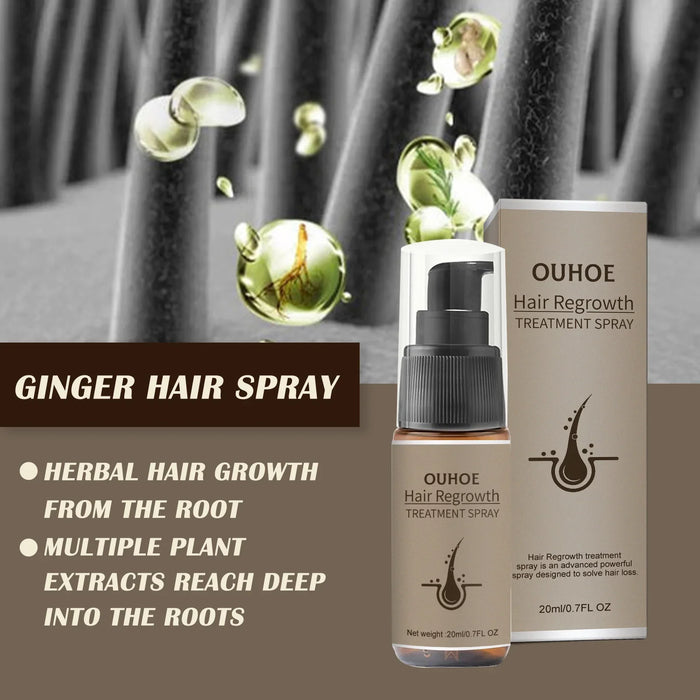 Fast Hair Growth Spray Products Anti Hair Loss Serum Prevent Baldness Treatment Scalp Dry Damaged Essential Oil Hair Beauty