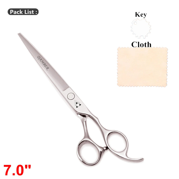 5 5.5 6 6.5 7 7.5 8 Professional Hairdressing Scissors Barber Scissors Hair Cutting Shears Thinning Dog Grooming Scissors 1006#