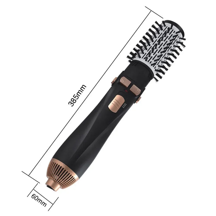 Hot Air Brush 4 Head Replaceable Hair Dryer Comb One Step Blower Strong Wind Electric Straightener Roller Curler Styling Tools