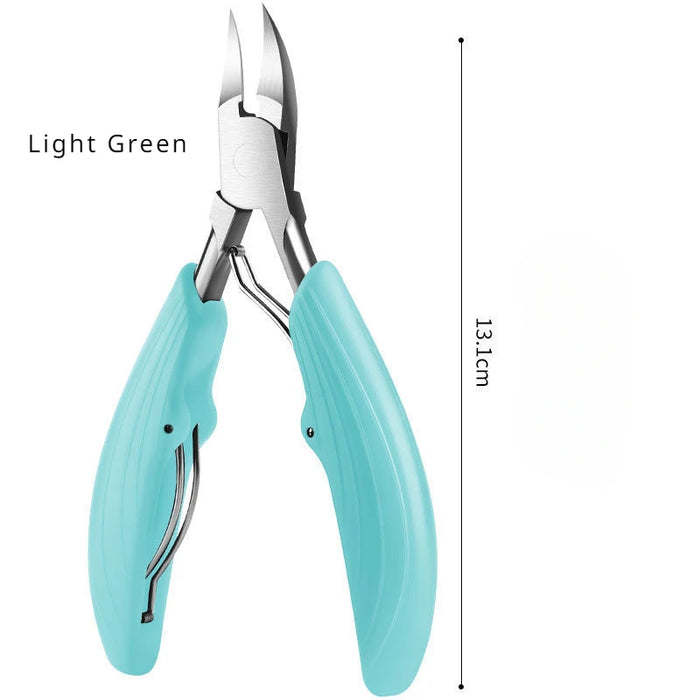 Professional Toe Nail Clippers Cutter ingrown toenail tool Thick Nails Dead Skin Dirt Remover Super Sharp Curved Blade Nail Tool