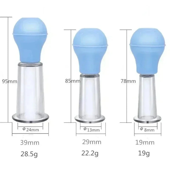 Facial Massage Cups Rubber Vacuum Cupping Skin Lifting Anti Cellulite Massager for Face Pvc Body Cups Skin Scraping Massage Jar