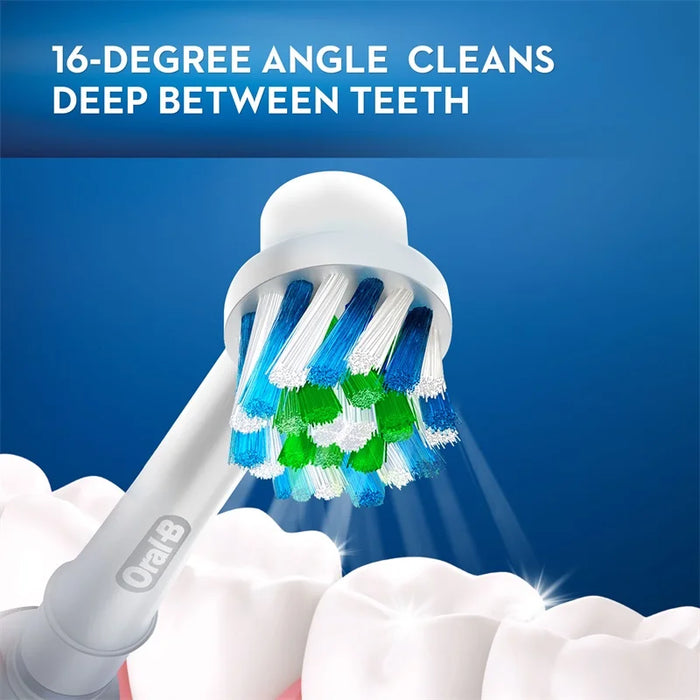 Oral B Vitality Cross Action Electric Toothbrush Rechargeable With 2 Minutes Timer Rotation Clean White Teeth Black/White Brush