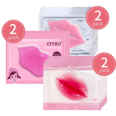 5/6/8 Pack Crystal Collagen Lip Mask Hydrating Moisturizing Essence Gel Patch Lip Masks Lip Care Enhancer Pads Patches