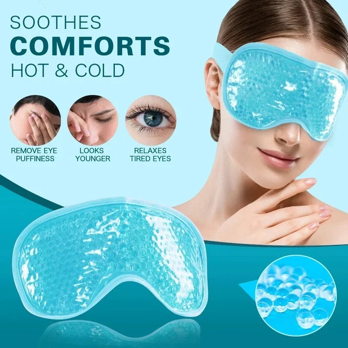 New Gel Eye Mask Reusable Beads for Hot Cold Therapy Soothing Relaxing Beauty Gel Eye Mask Sleeping Ice Goggles Sleeping Mask